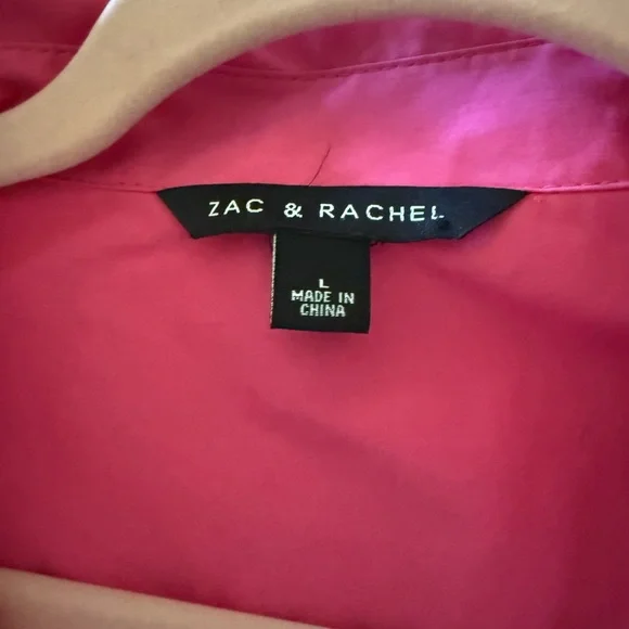 Zac & Rachel Bright Pink Button-Down Shirt - Picture 3 of 3